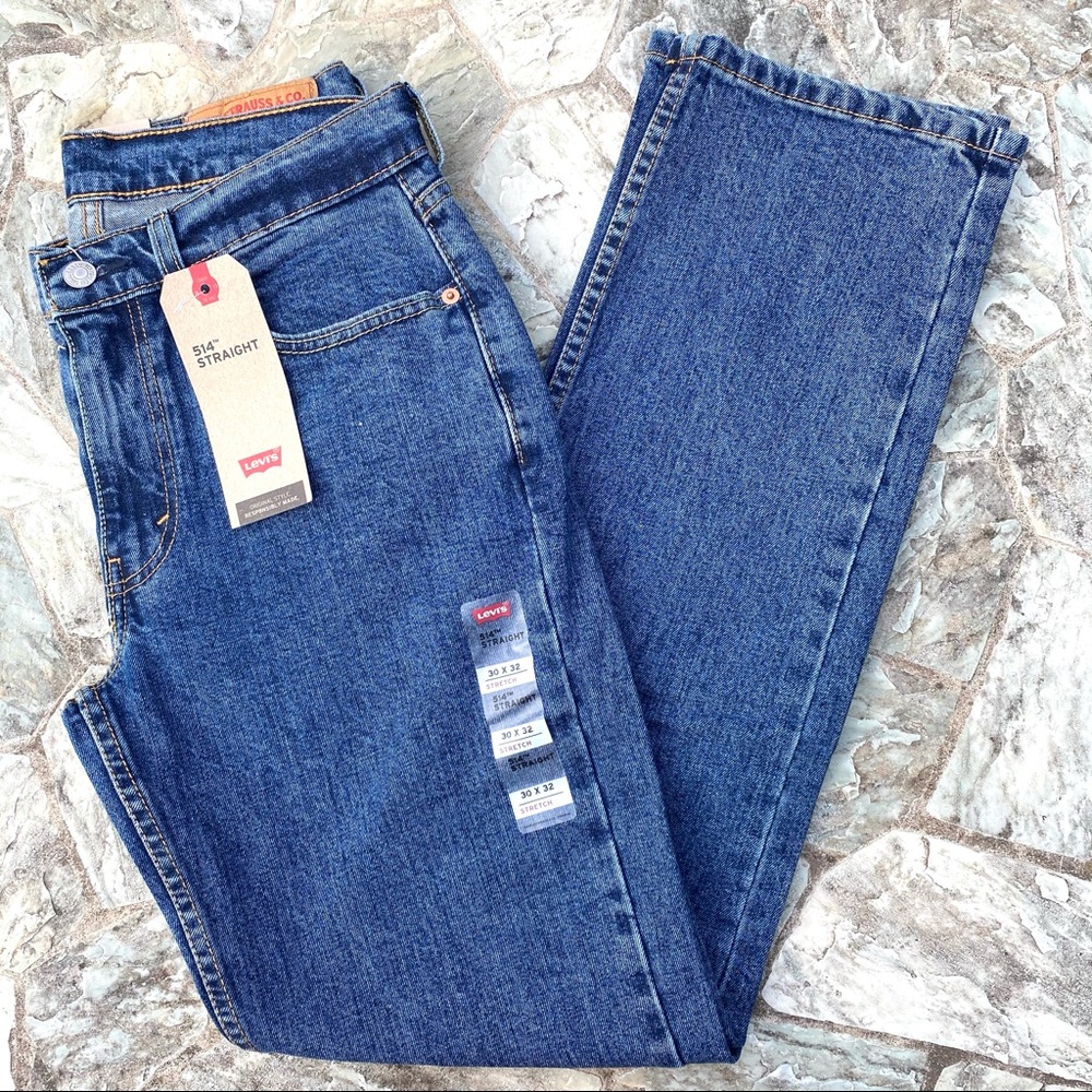 Levi’s 514 Men’s Straight Fit Jeans Dark Stonewash